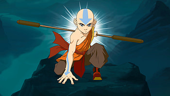 Aang in Action — Avatar: The Last Airbender HD wallpaper