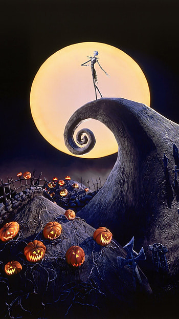 The Nightmare Before Christmas, Spooky animation, Android , Holiday frights HD phone wallpaper