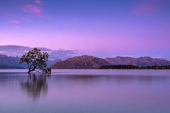 Purple sunset, cloud, sky HD wallpaper