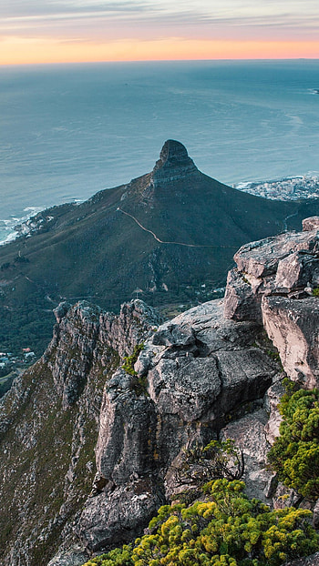 Aerial View of Lions Head, Cape Town HD phone wallpaper
