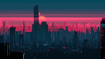 Neon skyline, Travels HD wallpaper