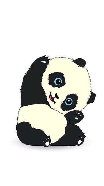 Nazira on lock screens. Cute panda cartoon, Cute panda drawing, Panda bears HD phone wallpaper
