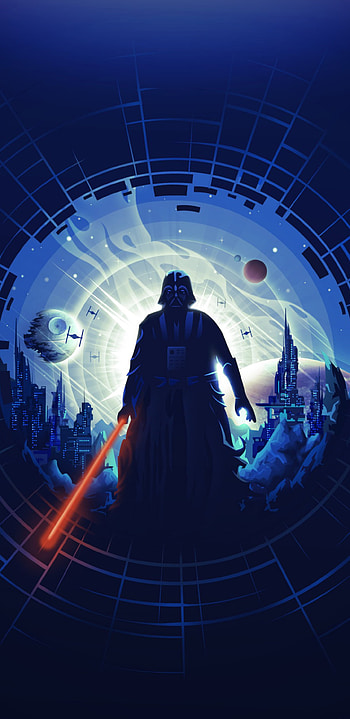 Death Star I, Darth Vader HD phone wallpaper