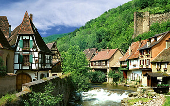 Landscape, Cities, Rivers HD wallpaper