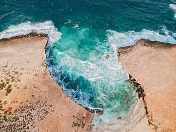 Nature, Water, View From Above, Ocean, Foam, Surf HD wallpaper
