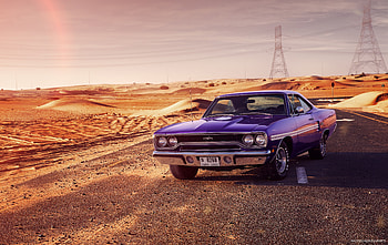 1970 PLYMOUTH GTX, cars, artist, behance HD wallpaper