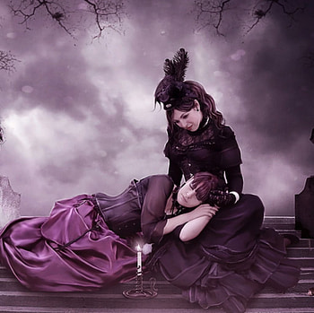 Sleep to Dream, purple, fantasy, ladies, dream, sleep HD wallpaper