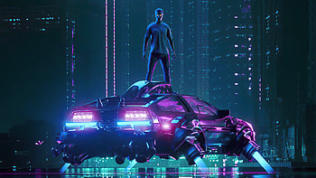 Dj Cyber Neon Boy , cyberpunk, scifi, neon, artist, artwork, digital-art HD wallpaper