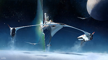 Spacecraft Voyage, Sci Fi, space station, spaceship, Science Fiction, space exploration HD wallpaper