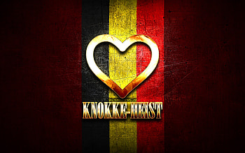 I Love Knokke-Heist, belgian cities, golden inscription, Day of Knokke-Heist, Belgium, golden heart, Knokke-Heist with flag, Knokke-Heist, Cities of Belgium, favorite cities, Love Knokke-Heist HD wallpaper