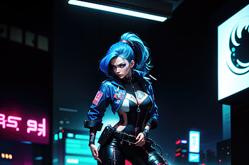Cyberpunk Girl In The Shadows, cyberpunk, scifi, artist, artwork, digital-art, deviantart HD wallpaper