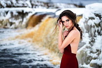 Brunette Girl, model, girls, brunette HD wallpaper