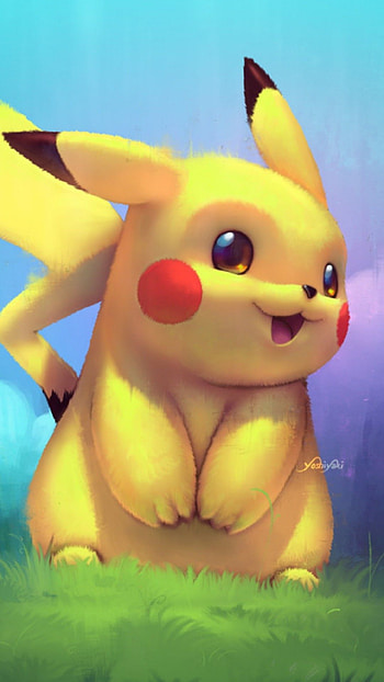 Pikachu, blushing cute HD phone wallpaper