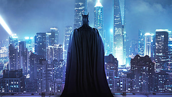 Batman Standing On The Rooftop, batman, superheroes, deviantart HD wallpaper