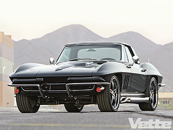 C2 1965 Convertible, classic, black, gm, vette HD wallpaper