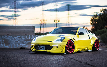 Cars, Nissan 350Z, Side View HD wallpaper