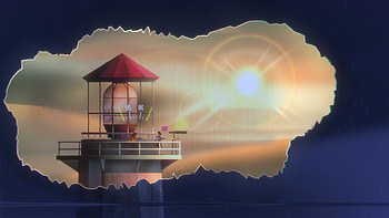 Oxen II: Lost Signals - Mystical Lighthouse Scene, video game, Oxen II: Lost Signals HD wallpaper