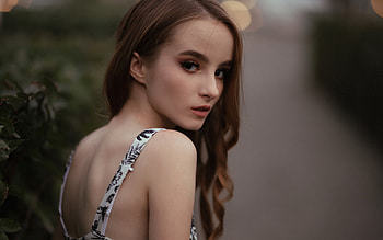Eye Lashes Brunette, girls, model HD wallpaper