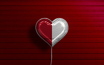 I Love Westmeath, , realistic balloons, red wooden background, Day of Westmeath, irish counties, flag of Westmeath, Ireland, balloon with flag, Counties of Ireland, Westmeath flag, Westmeath HD wallpaper