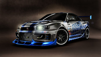 R34, Fast and Furious Skyline HD wallpaper