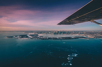 Lake Ontario, plane, -Ontario, Lak, Aircraft HD wallpaper