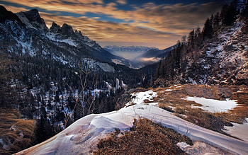 Nature, Sky, Mountains, Snow, Italy HD wallpaper
