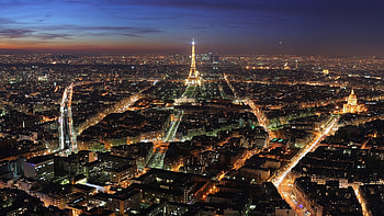 Landscape, Cities, Night, Paris, Eiffel Tower HD wallpaper