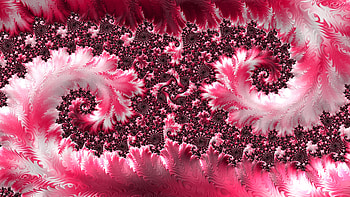 Trippy Psychedelic Fractal, red, pink, Abstract, fractal HD wallpaper