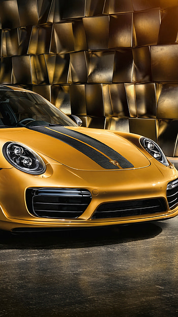 Porsche 911 Turbo S, Striking , Luxury sports car, Exhilarating power HD phone wallpaper