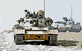 Type 88, ZTZ-88, , vector art, Type 88 drawing, creative art, Type 88 art, vector drawing, Chinese tanks HD wallpaper