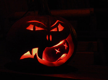 Fright Night, Halloween, Abstract, graphy, Pumpkin HD wallpaper