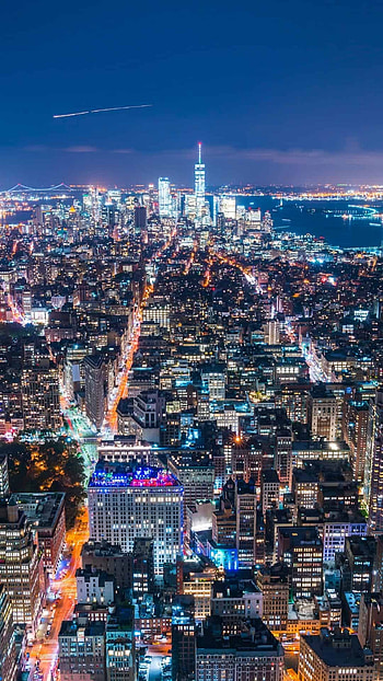 New York skyline , , quality HD phone wallpaper