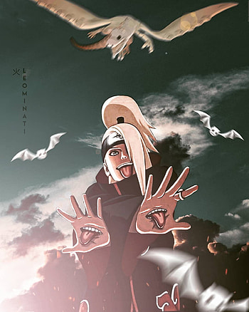 Deidara, art, flash graphy HD phone wallpaper