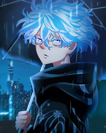 Senju kawaragi wallpa, electric blue, Tokyo revengers, art, Anime, Anime x reality, Anime , Anime art, Senju kawaragi HD phone wallpaper