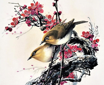 Birds, colors, beautiful, painting HD wallpaper