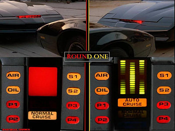 Round One, karr, kitt vs karr, knight rider, kitt HD wallpaper
