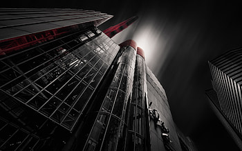 Umeda, business centers, Kita-ku, Osaka, modern buildings, Osaka cityscape, business center bottom view, Japan HD wallpaper