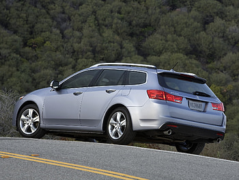 Auto, Nature, Trees, Acura, Cars, Asphalt, Side View, Style, Akura, 2010, Tsx HD wallpaper