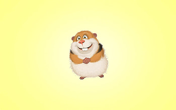 Art, Vector, Guinea Pig, Rodent, Happy, Cheery, Hamster HD wallpaper