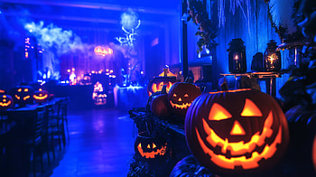 Spooky Halloween Party, halloween, Halloween Party, pumpkin, spooky, decoration HD wallpaper