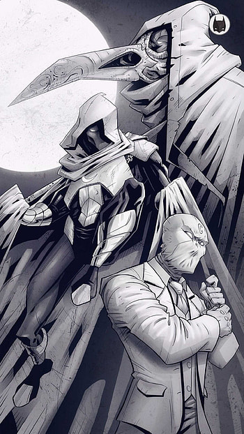Khonshu character, Moon Knight episode 3, Marc's suit, Story development HD phone wallpaper