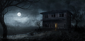 Haunted house, Sinister secrets, Eerie architecture, Mysterious allure HD wallpaper