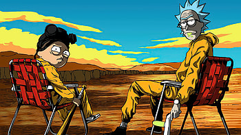 Rick And Morty Breaking Bad , rick-and-morty, breaking-bad, tv-shows, artist, artwork, digital-art HD wallpaper