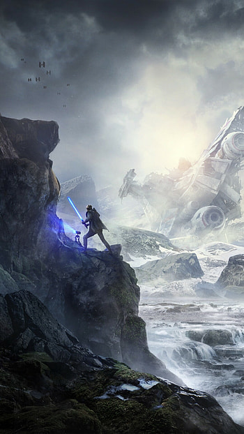 Star Wars saga, Intergalactic warriors, Action-packed scenes, Iconic series HD phone wallpaper