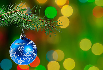 New Year, Miscellanea, Miscellaneous, Branch, Fir, Ball, Christmas Decorations, Christmas Tree, Needle Decoration, Bokeh, Boquet HD wallpaper