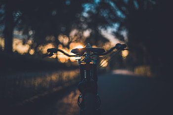 Seat, Dark, Evening, Bicycle HD wallpaper