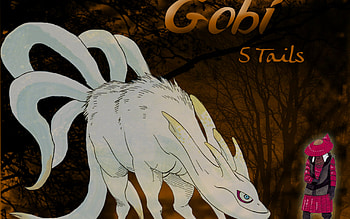 Gobi, shiobi, tails, 5, naruto, demon HD wallpaper