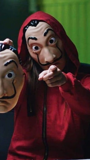 Heist mask, money heist, mask HD phone wallpaper