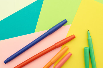 Miscellanea, Miscellaneous, Multicolored, Motley, Surface, Paper, Markers HD wallpaper