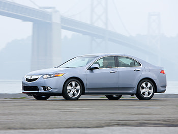 Auto, Acura, Cars, Fog, Asphalt, Bridge, Side View, Speed, Style, Akura, 2010, Tsx HD wallpaper